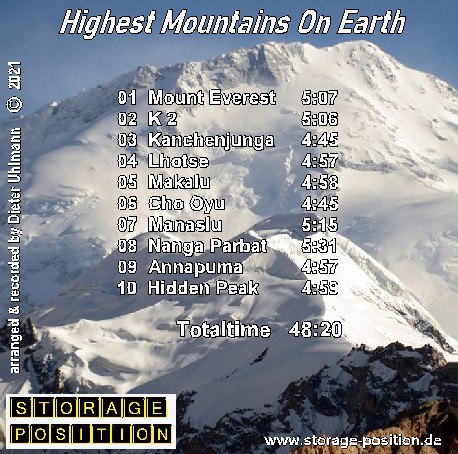 DVD-Cover des Albums Die höchsten Berge der Erde