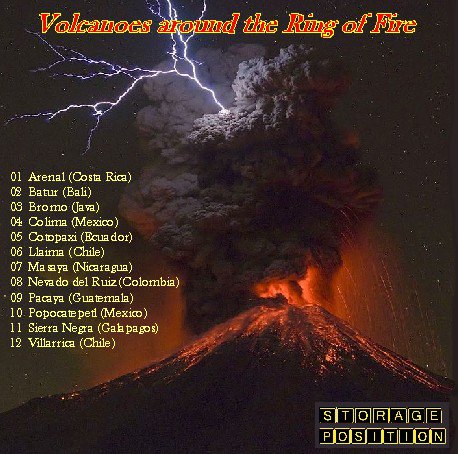 DVD-Cover des Albums Vulkane rund um den Feuerring